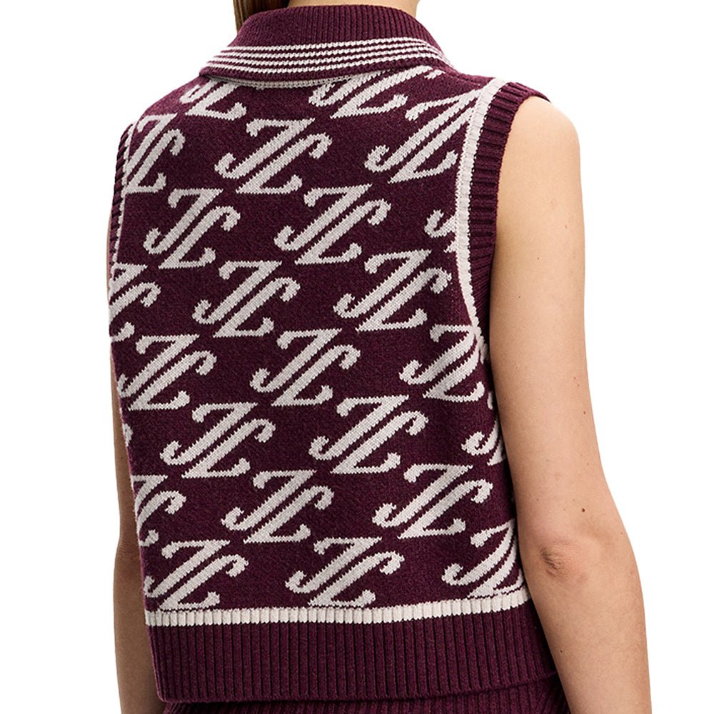 Women's Phoebe Jacquard Knit Polo Vest
