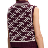 Women's Phoebe Jacquard Knit Polo Vest