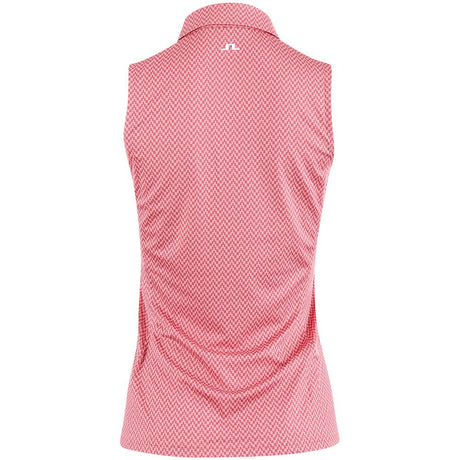 Women's Dena Print Sleeveless Polo - Fairway Styles