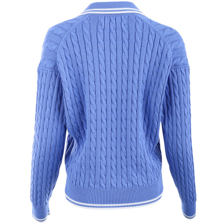 Women's Cable-Knit Collard Sweater