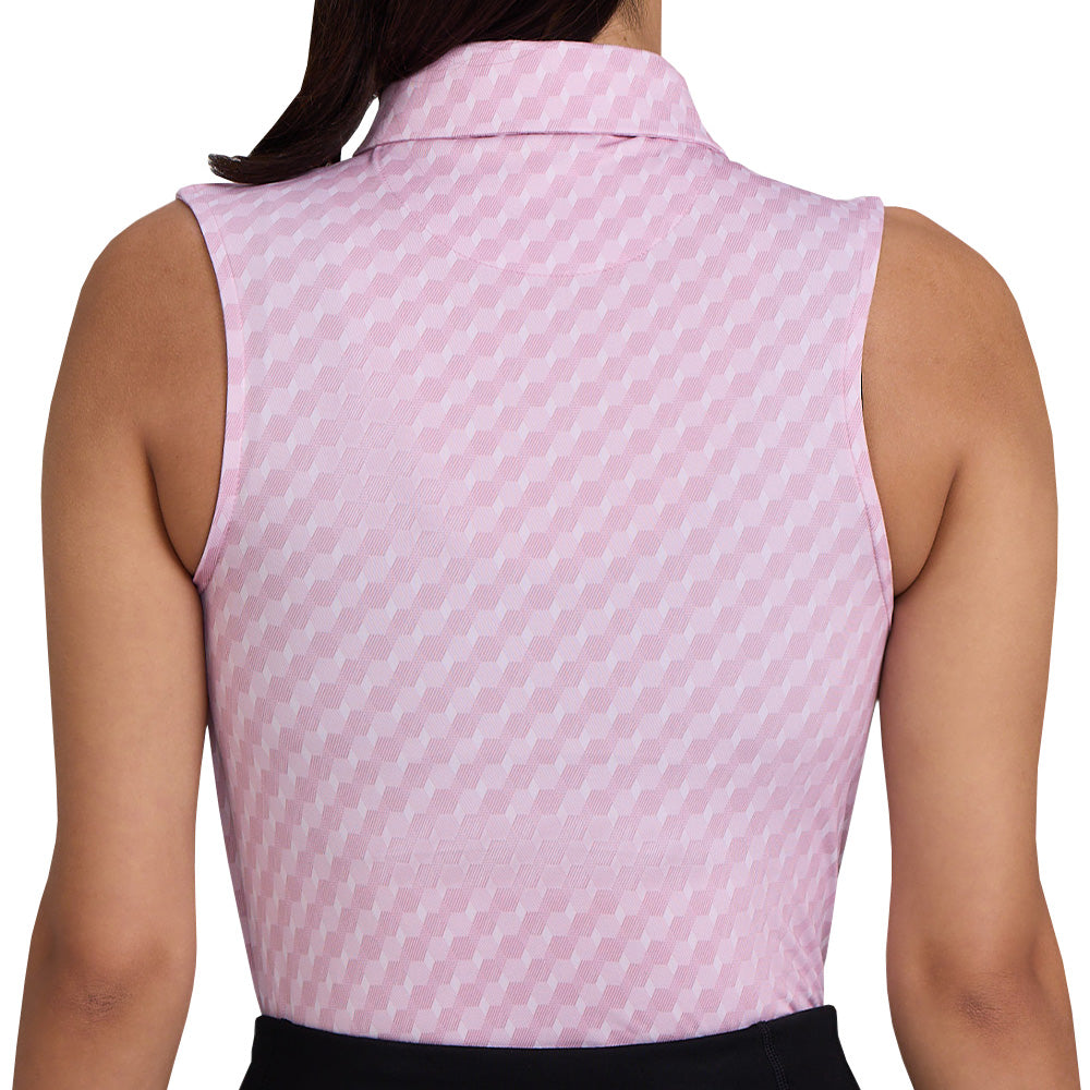 Women's Geo Chip Sleeveless Polo