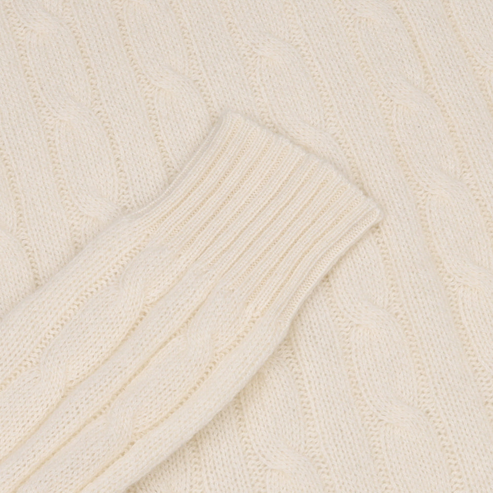 Women's The Iconic Cable-Knit Cashmere Crewneck Sweater