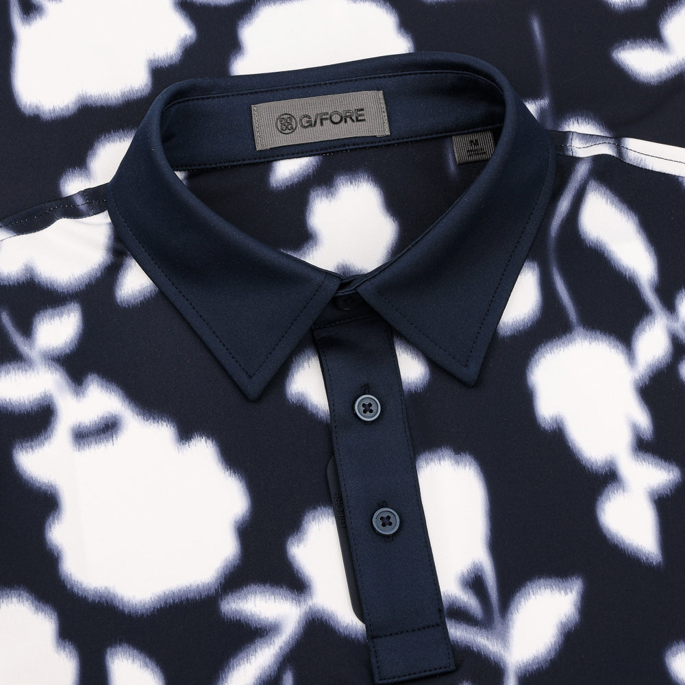 Blur Floral Tech Jersey Polo