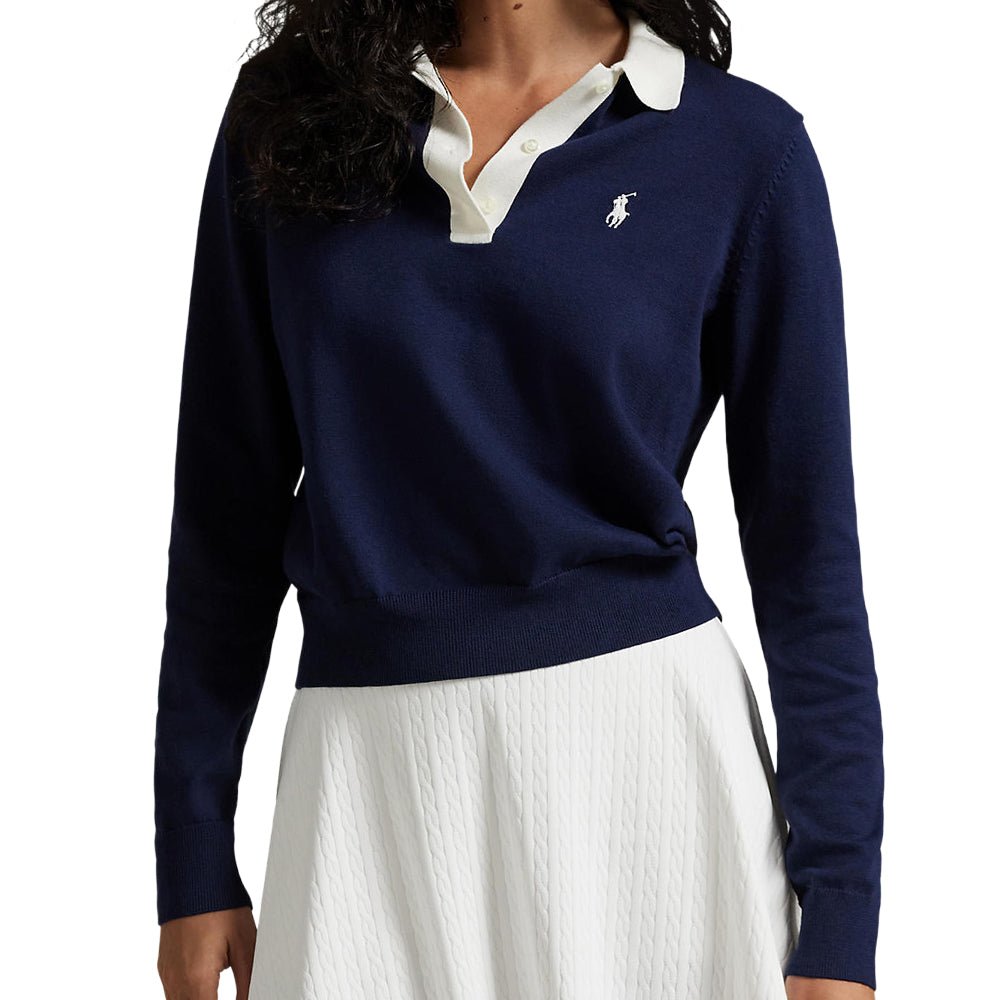 Women's Performance Polo - Collar Sweater - Fairway Styles