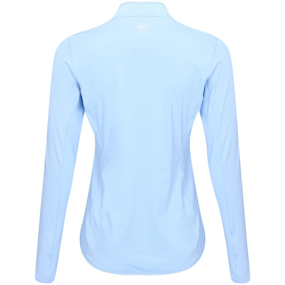 Women's Lightweight Long Sleeve 1/4 Zip Blade Collar Sun Shirt - Fairway Styles