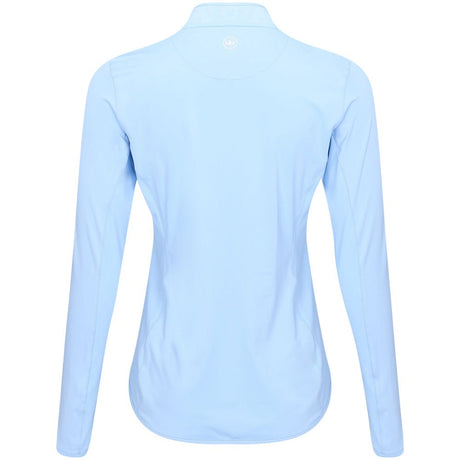 Women's Lightweight Long Sleeve 1/4 Zip Blade Collar Sun Shirt - Fairway Styles