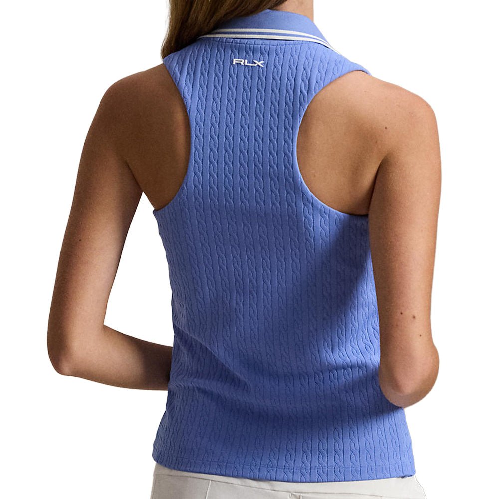 Women's Active Cable Sleeveless 1/4 Zip Polo - Fairway Styles