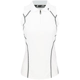 Women's Emmie Sleeveless 1/4 Zip Polo - Fairway Styles