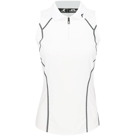 Women's Emmie Sleeveless 1/4 Zip Polo - Fairway Styles