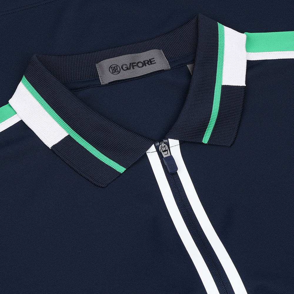 Women's Contrast Panel Tech Pique Polo