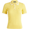 Women's Ribbed Knit Sweater Polo