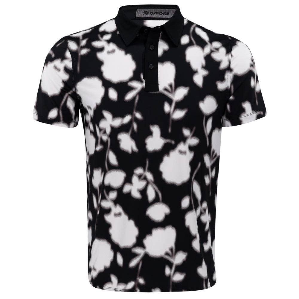 Blur Floral Tech Jersey Polo