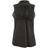 Women's Sleeveless Tie Collar Top