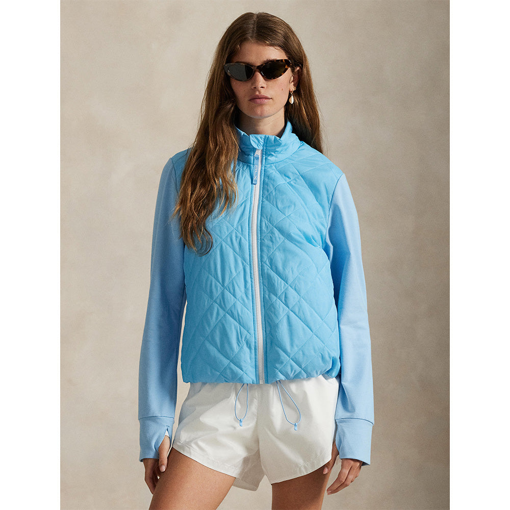 Women's Hybrid Quilted Front Terry Jacket