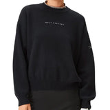 Women's Black Knit Intarsia Sweater
