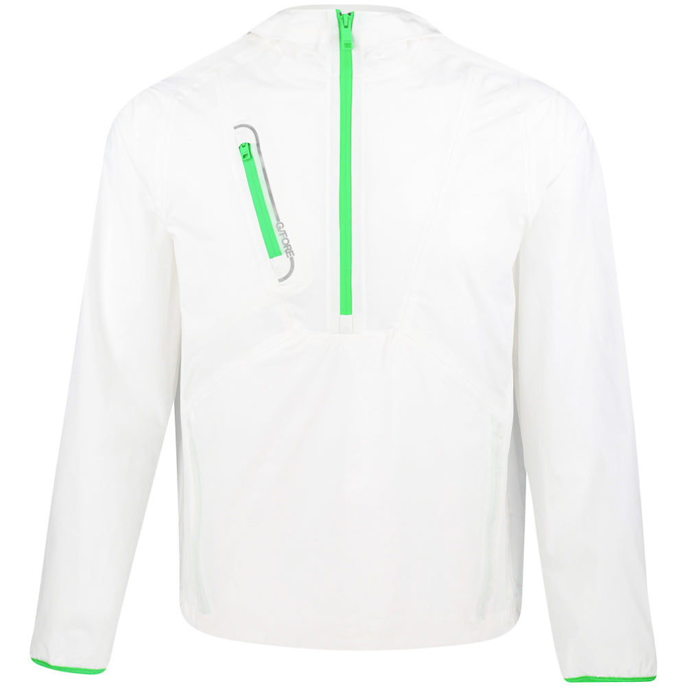 Crinkle Hooded Quarter Zip