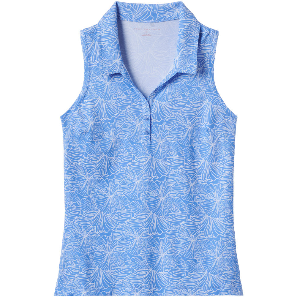 Women's Featherweight Printed Sleeveless Polo