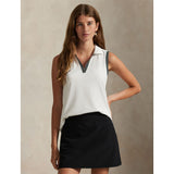 Women's Slim Fit Sleeveless Polo