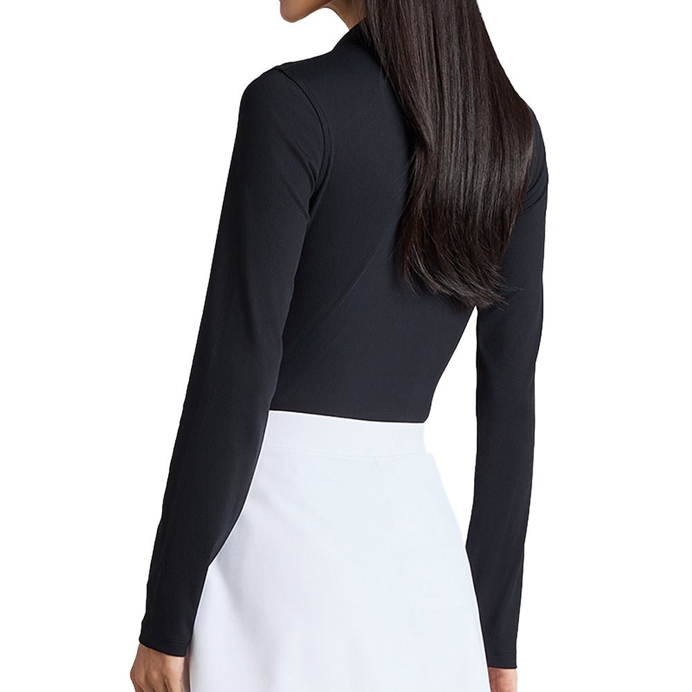 Women's Ribbed Tech Nylon Long Sleeve Polo