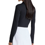 Women's Ribbed Tech Nylon Long Sleeve Polo
