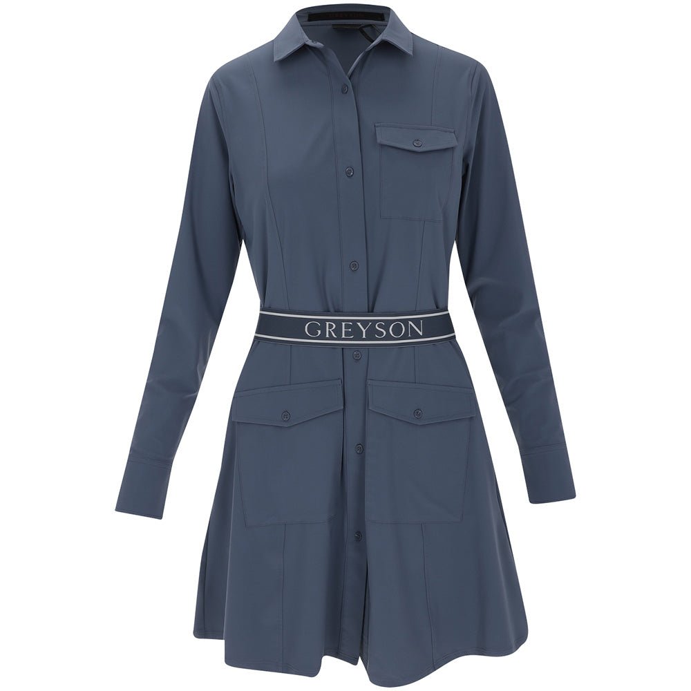 Women's Phoenix Belted Long Sleeve Dress - Fairway Styles