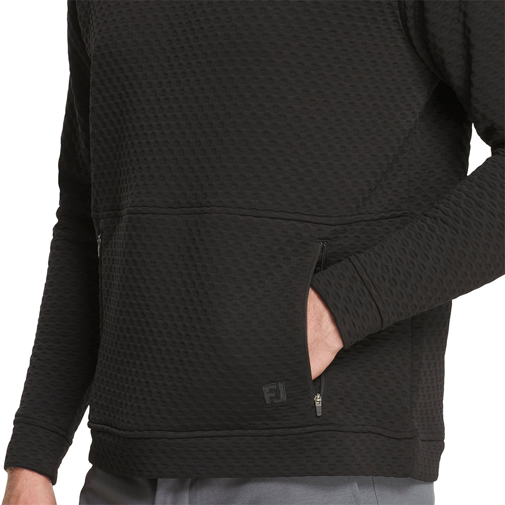 Textured Knit Hoodie