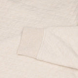 Quilted Double Knit 1/4 Zip Pullover