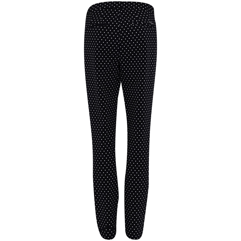 Women's Polka-Dot Stretch-Twill Pants