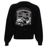 Women's Black Knit Intarsia Sweater