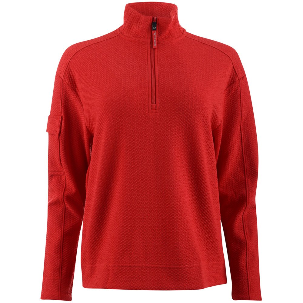 Women's Long Sleeve Mock Neck Top - Popcorn Stitch