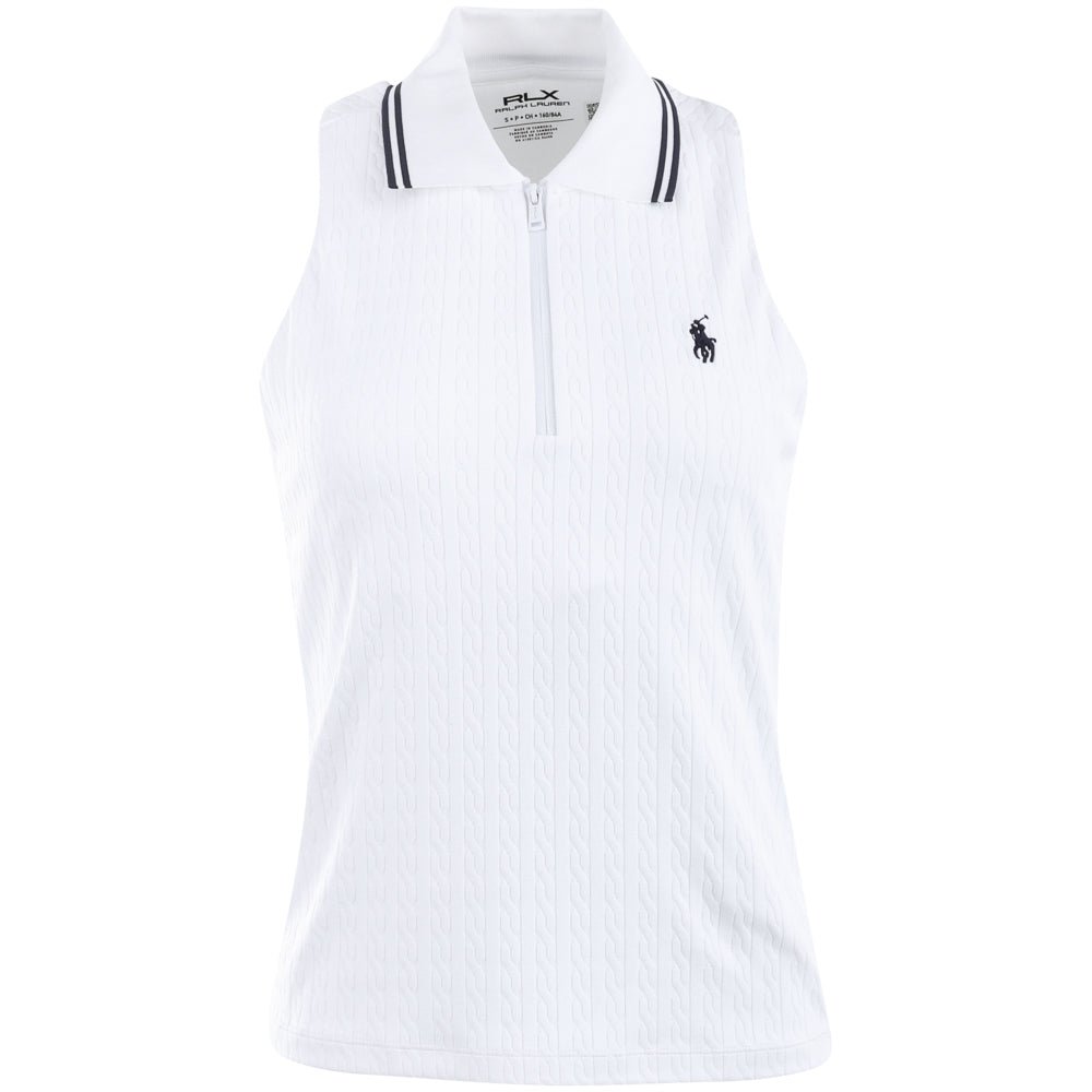 Women's Active Cable Sleeveless 1/4 Zip Polo - Fairway Styles