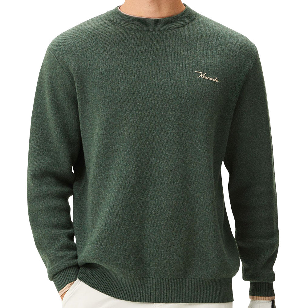 Cashmere Blend Knit Crewneck Sweater