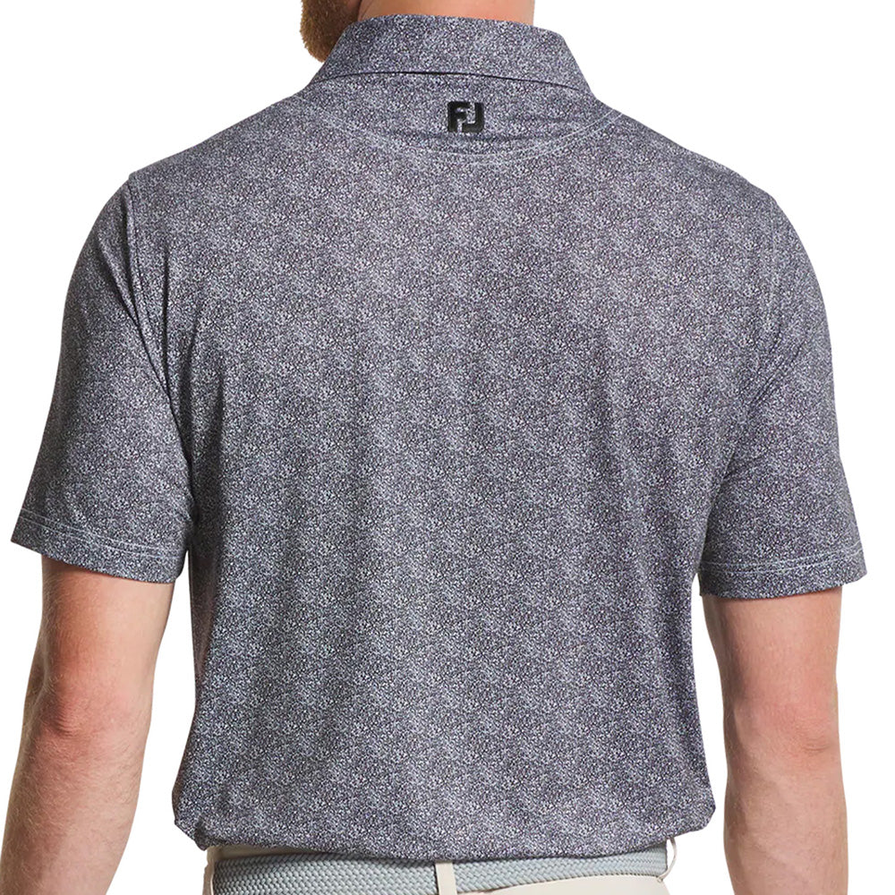 Speckle Print Lisle Polo