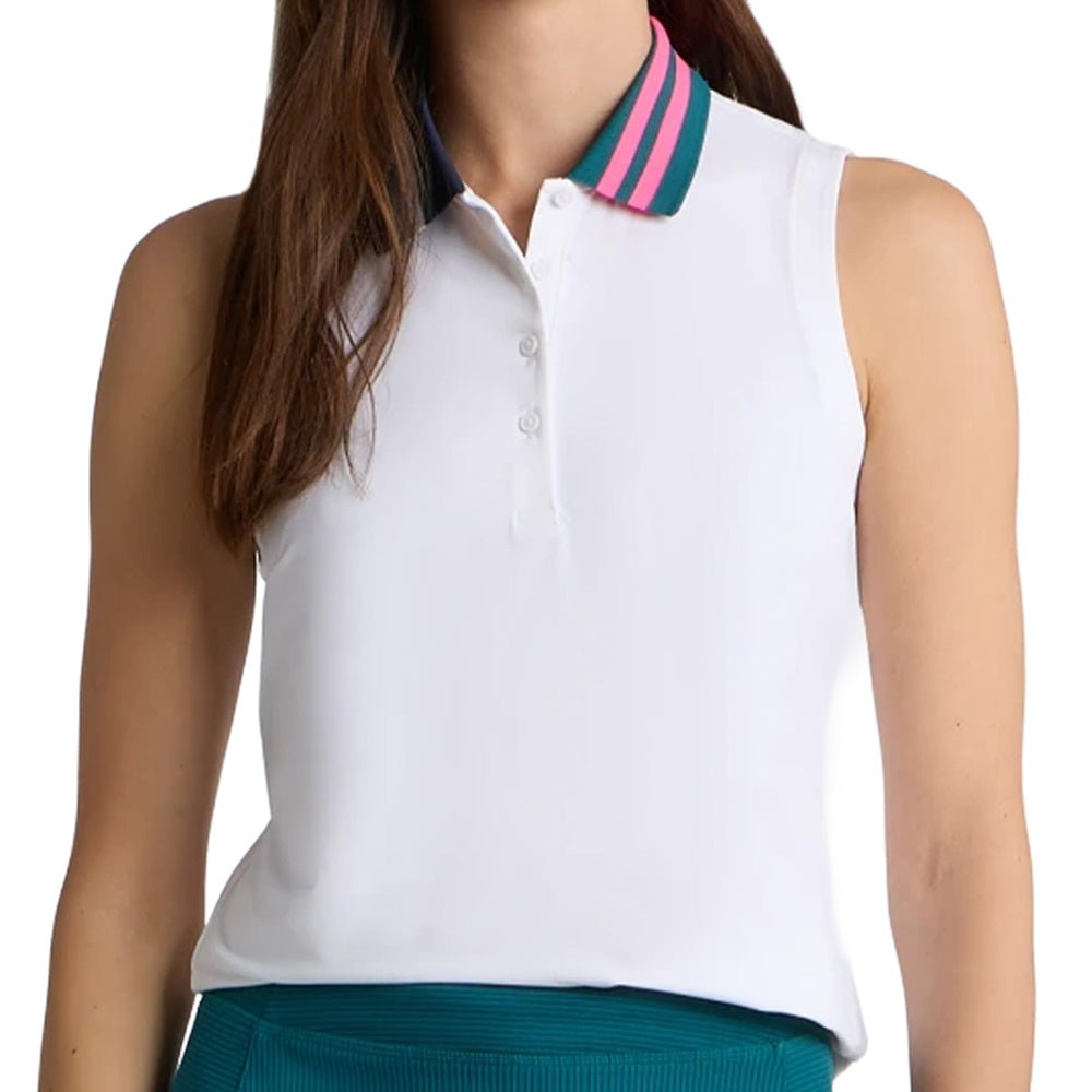 Women's Stretch Nylon Interlock Sleeveless Polo