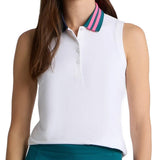 Women's Stretch Nylon Interlock Sleeveless Polo