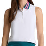 Women's Stretch Nylon Interlock Sleeveless Polo