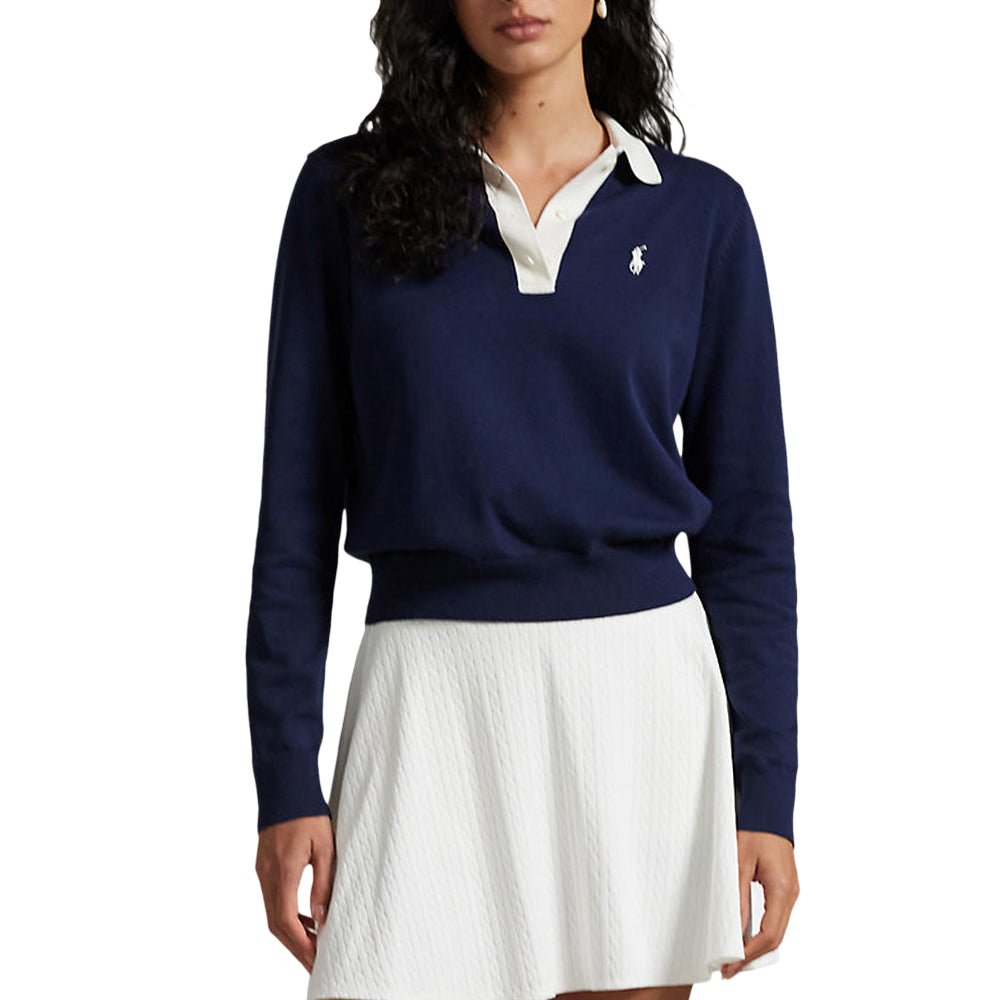 Women's Performance Polo - Collar Sweater - Fairway Styles