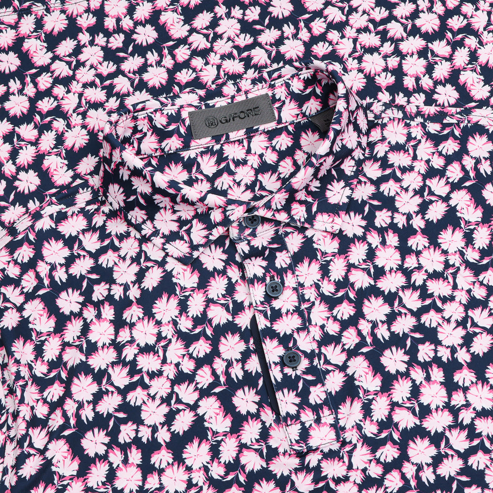 Optic Floral Tech Stretch Jersey Polo