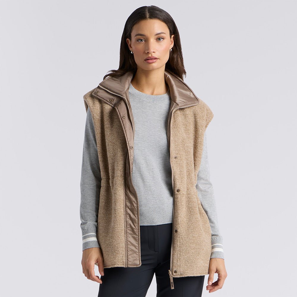 Women's Reversible Fleece & Nylon Hybrid Jacket