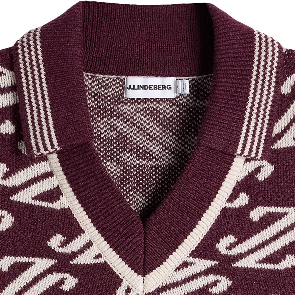 Women's Phoebe Jacquard Knit Polo Vest