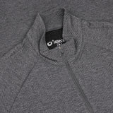 Solid Popcorn Stitch 1/4 Zip Mock Neck Pullover