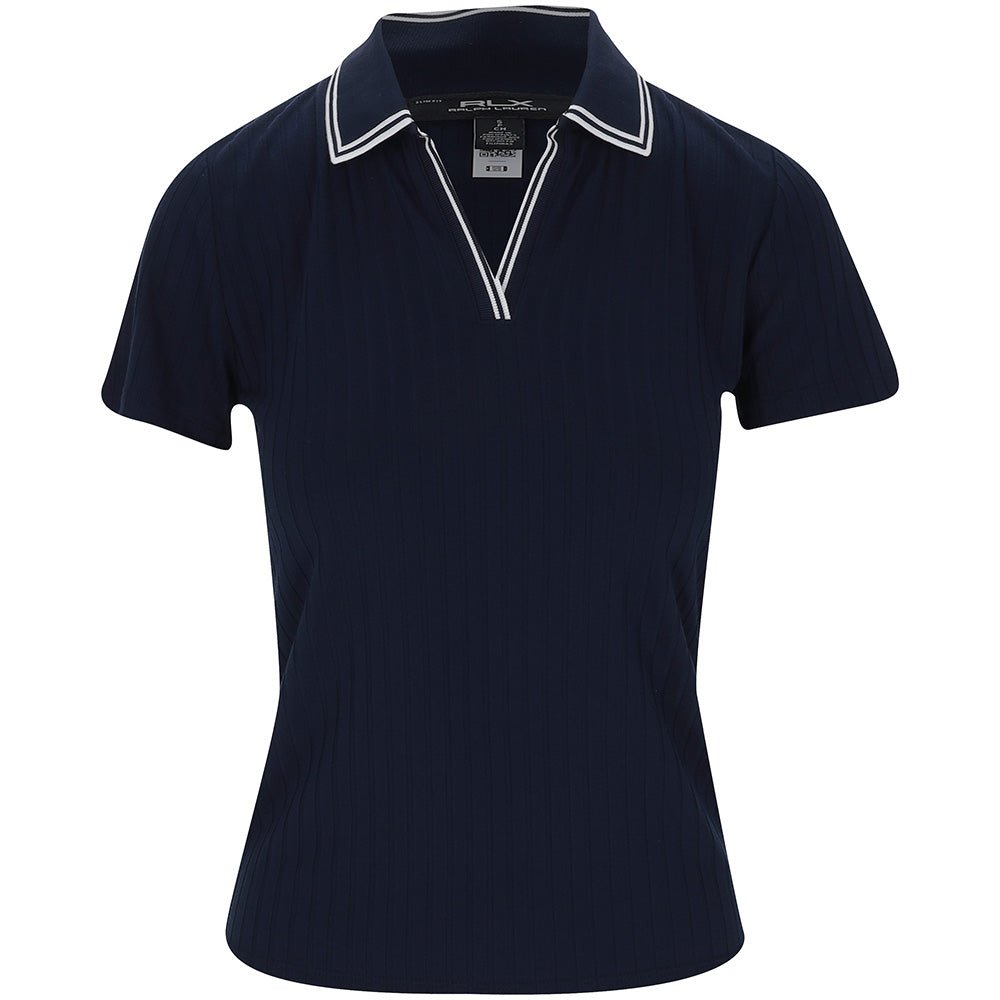 Women's Slim Fit Rib - Knit Cricket Polo - Fairway Styles