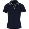 Women's Slim Fit Rib - Knit Cricket Polo - Fairway Styles