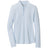 Women's Shadebreak Bunker Stripes Lightweight Long Sleeve 1/4 Zip Blade Collar Sun Shirt - Blue Brisk