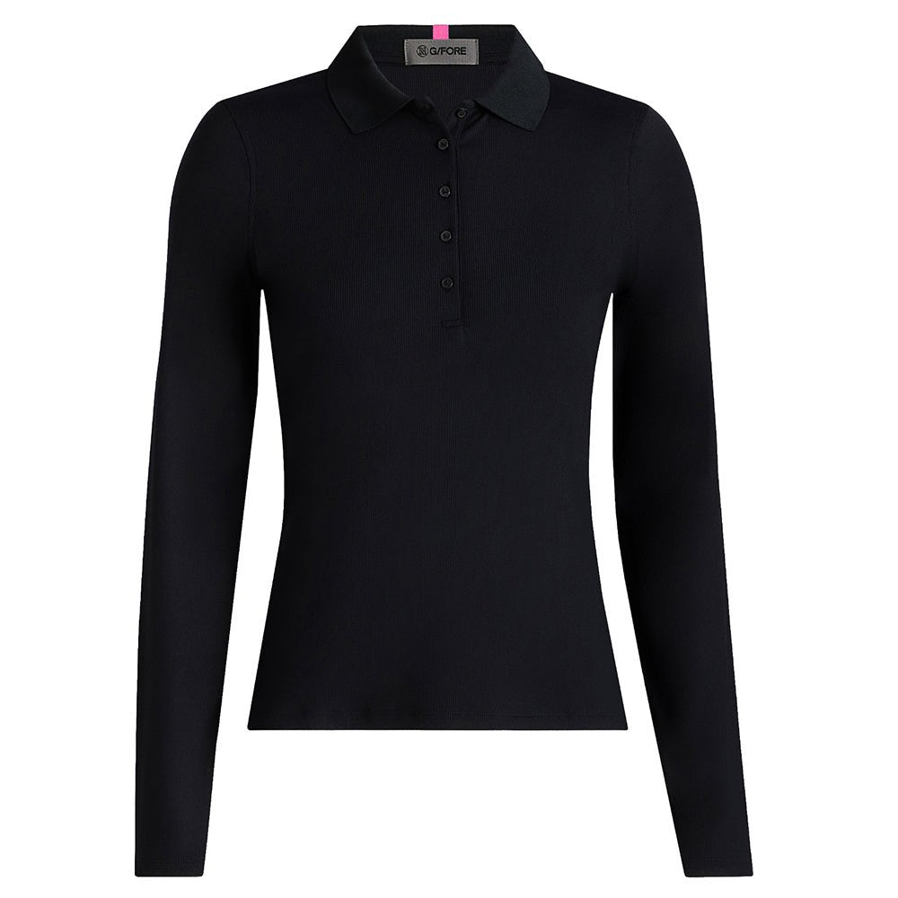 Women's Ribbed Tech Nylon Long Sleeve Polo