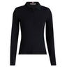 Women's Ribbed Tech Nylon Long Sleeve Polo