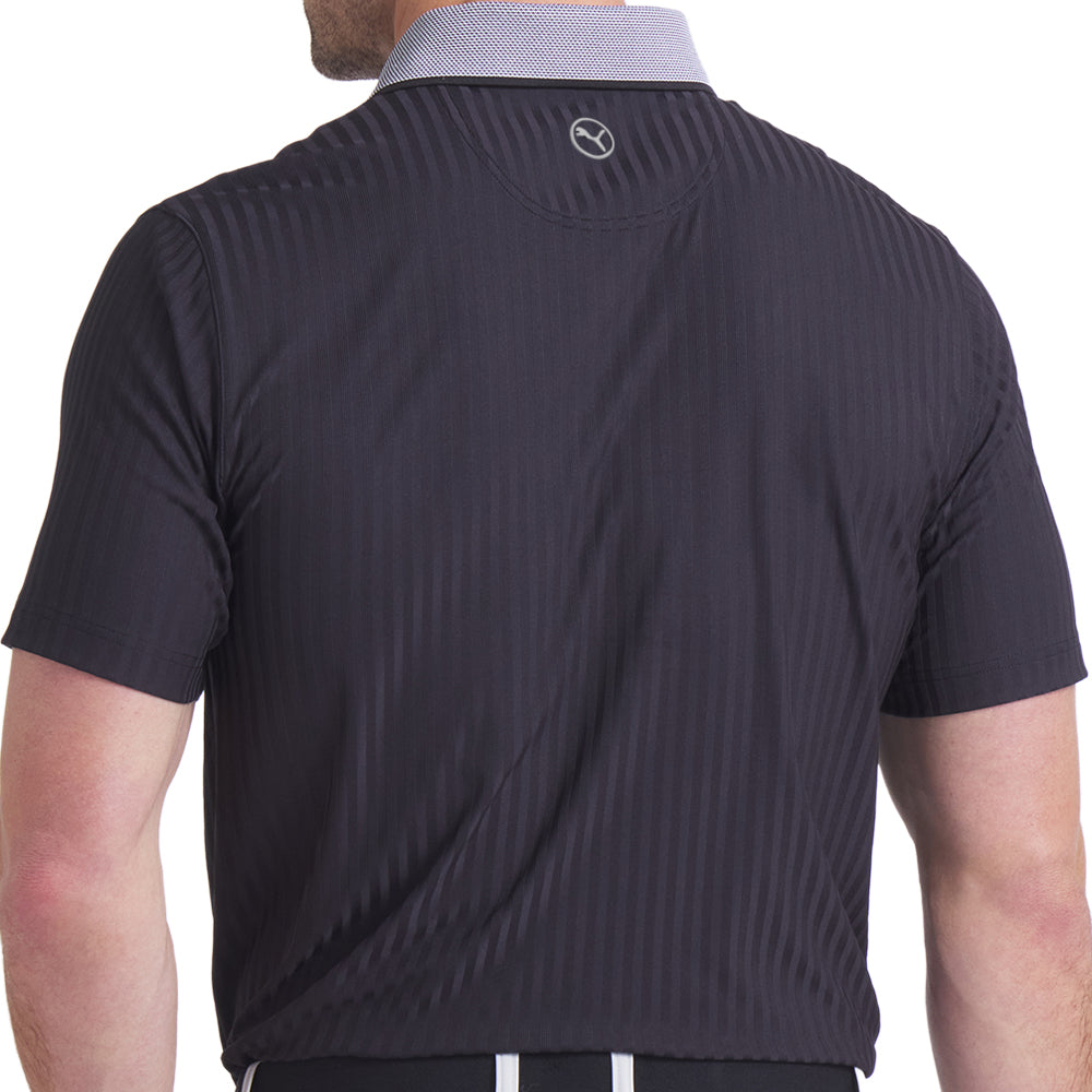 MATTR Stripe Jacquard Polo