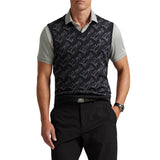 Golf-Motif Performance Sweater Vest