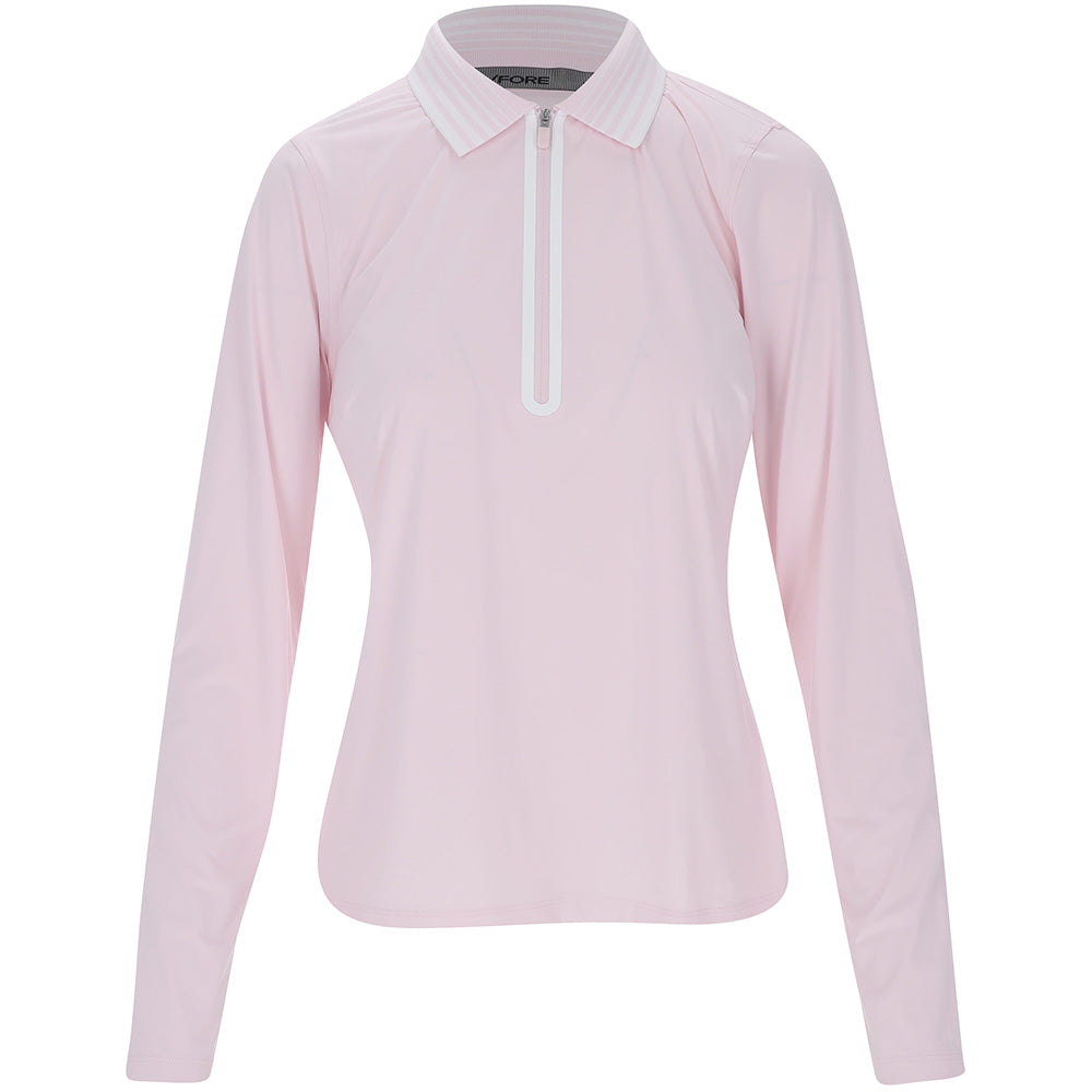 G/FORE レディース シャツ ホワイト ピンク G/FORE Womens – Fairway Styles