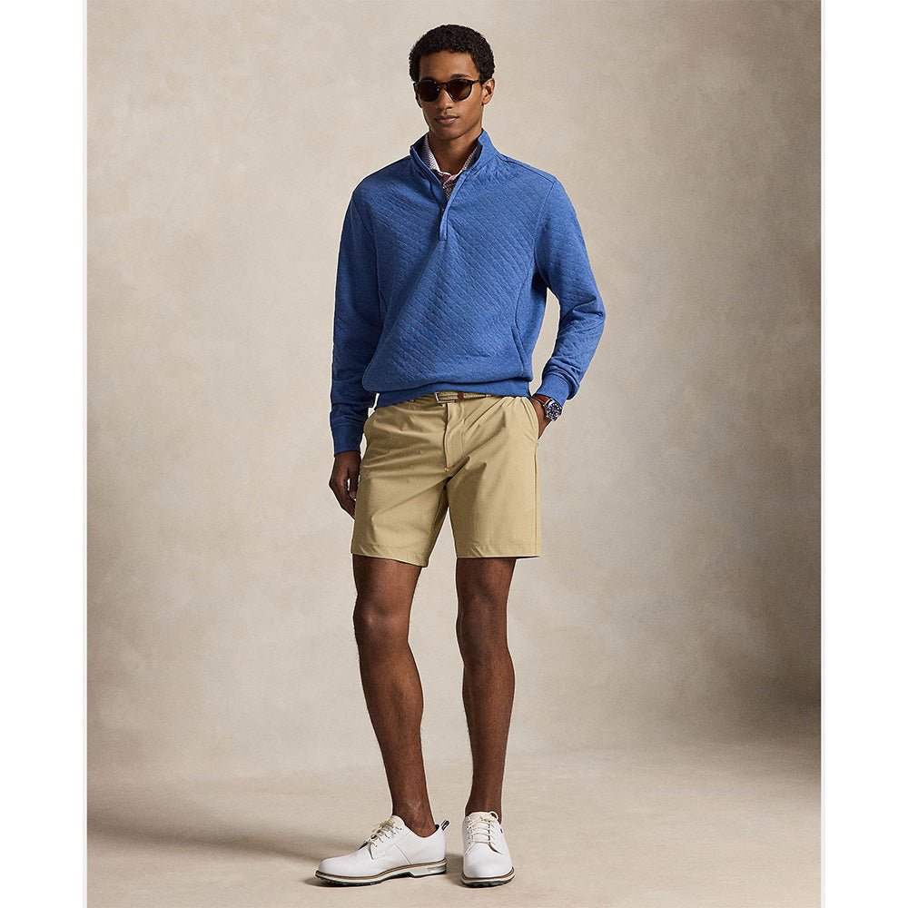 Quilted Double Knit 1/2 Zip Pullover